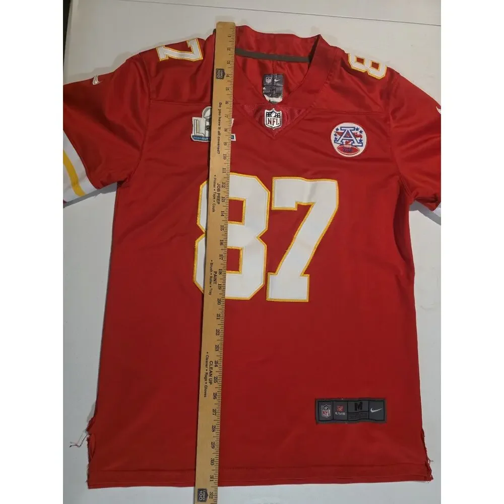 Nike NFL Kansas City Chiefs Travis Kelce #87 Men’s Jersey Red Size M On Field